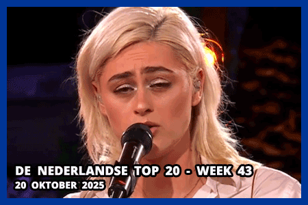 Bente Kan je me zien de nieuwe nummer 1 in de Bederlandse Top 20 van week 43 2025